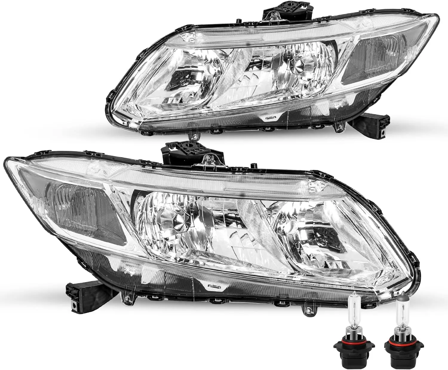 Headlight Assembly with Bulbs Compatible with 2012-2015 Honda Civic 4-Door Sedan / 2012-2013 Honda Civic 2-Door Coupe Replacemen
Headlight Assembly with Bulbs Compatible with 2012-2015 Honda Civic 4-Door Sedan / 2012-2013 Honda Civic 2-Door Coupe Replacemen