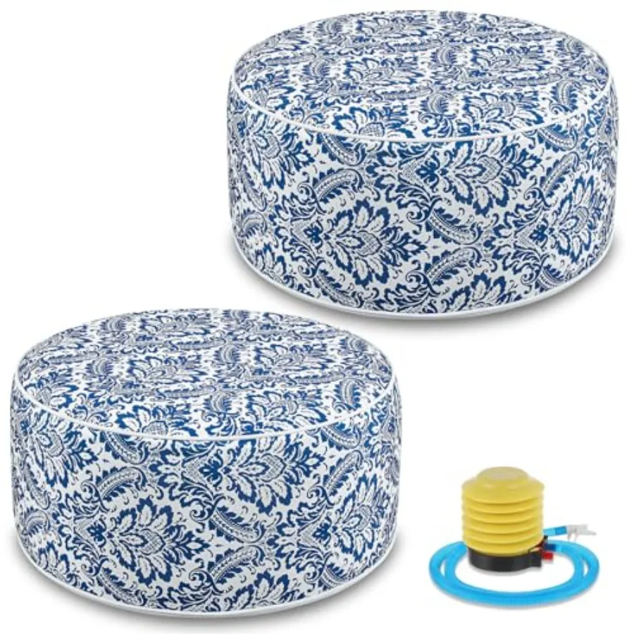 2 Pcs Inflatable Outdoor Ottoman Pouf Waterproof Round Footrest with Handle D21 x H9 Inch Indoor Outdoor Portable Footstool for
2 Pcs Inflatable Outdoor Ottoman Pouf Waterproof Round Footrest with Handle D21 x H9 Inch Indoor Outdoor Portable Footstool for
