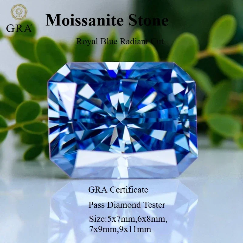 NEW Moissanite Stone Natural Color Royal Blue Radiant Cut Gemstone Lab Grown Diamond For Charms Woman Jewelry With GRA Certifica
NEW Moissanite Stone Natural Color Royal Blue Radiant Cut Gemstone Lab Grown Diamond For Charms Woman Jewelry With GRA Certifica