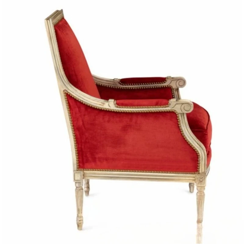 American solid wood single sofa living room retro carved sofa chair
American solid wood single sofa living room retro carved sofa chair