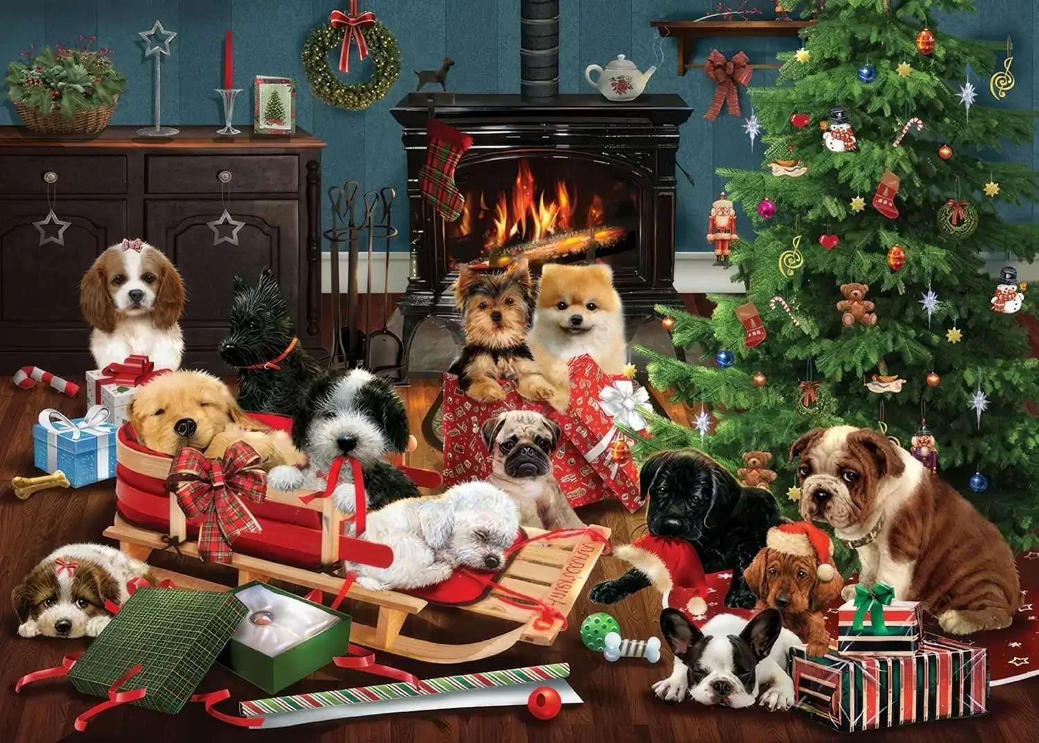 120/300/500/1000 Pieces Wooden Jigsaw Puzzle of Adult Christmas Dogs Landscape Puzzles Games Family Fun Floor Toy Kid's Gift
120/300/500/1000 Pieces Wooden Jigsaw Puzzle of Adult Christmas Dogs Landscape Puzzles Games Family Fun Floor Toy Kid's Gift