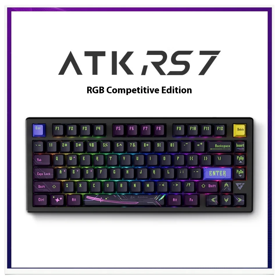 ATK RS7 Magnetic Switch Mechanical Keyboard 8K Wired Gaming Keyboard Smart SPEED X Quick Trigger For Varolant Gamer RG
ATK RS7 Magnetic Switch Mechanical Keyboard 8K Wired Gaming Keyboard Smart SPEED X Quick Trigger For Varolant Gamer RG
