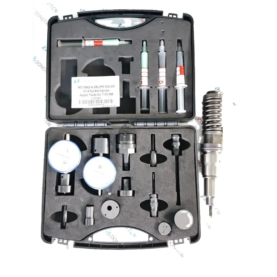 NO.104(2-4) Delphi for Volvo E3 4 Socket Injector Repair Tools for 7135-588
NO.104(2-4) Delphi for Volvo E3 4 Socket Injector Repair Tools for 7135-588