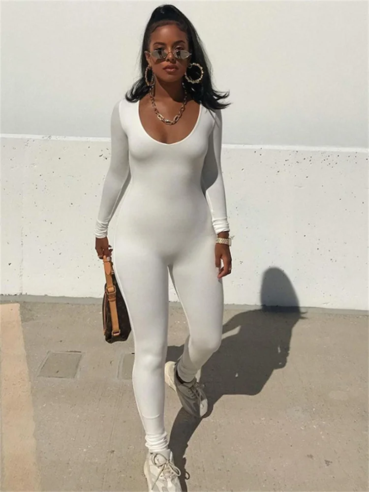 Insglas Sporty Jumpsuits Women Fashion Casual Low-Neck Long Sleeve Stretchy Fitness Skinny Workout 2025 Slim Outfits Streetwear
Insglas Sporty Jumpsuits Women Fashion Casual Low-Neck Long Sleeve Stretchy Fitness Skinny Workout 2025 Slim Outfits Streetwear