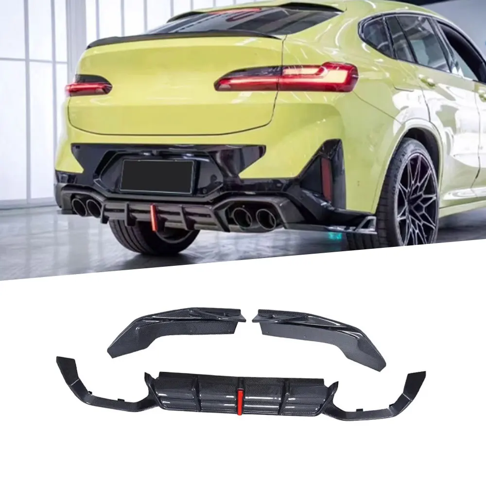 Carbon Fiber Car Rear Bumper Diffuser Rear Splitters Spoiler For BMW X4M F98 2022+ Rear Lip Body Kit Car Bumper Guard FRP Black
Carbon Fiber Car Rear Bumper Diffuser Rear Splitters Spoiler For BMW X4M F98 2022+ Rear Lip Body Kit Car Bumper Guard FRP Black