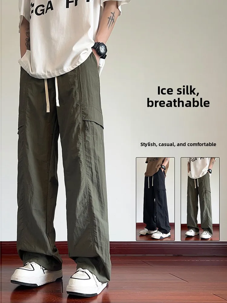 Мужские свободные прямые брюки в американском ретро-стиле для работы и повседневной носки, дышащие, тонкие, летние, новинка
Мужские свободные прямые брюки в американском ретро-стиле для работы и повседневной носки, дышащие, тонкие, летние, новинка