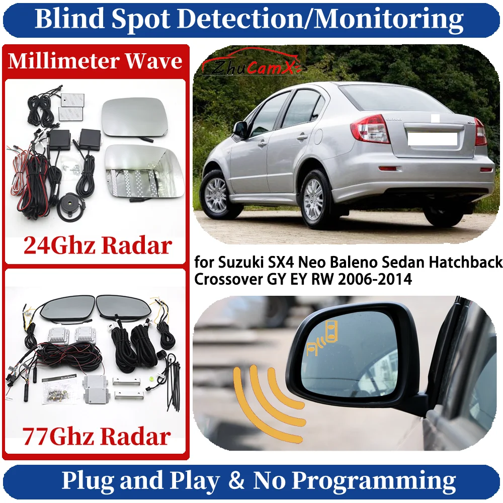 Blind Spot Monitoring/Detection System for Suzuki SX4 Neo Baleno Sedan Hatchback Crossover GY EY RW Side Lane Change Safe Assist
Blind Spot Monitoring/Detection System for Suzuki SX4 Neo Baleno Sedan Hatchback Crossover GY EY RW Side Lane Change Safe Assist