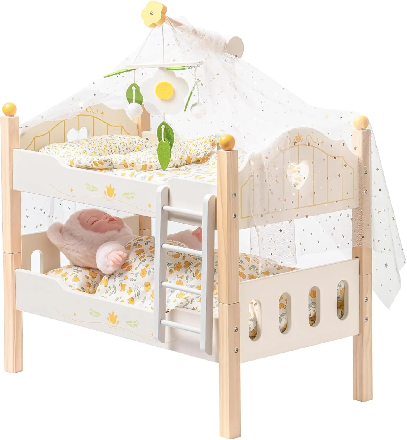 Baby Doll Bunk Beds, Doll Cribs For 18 H Dolls, Wooden Doll Beds Cribs Fits S (Wood, 2 Pcs Beds)
Baby Doll Bunk Beds, Doll Cribs For 18 H Dolls, Wooden Doll Beds Cribs Fits S (Wood, 2 Pcs Beds)