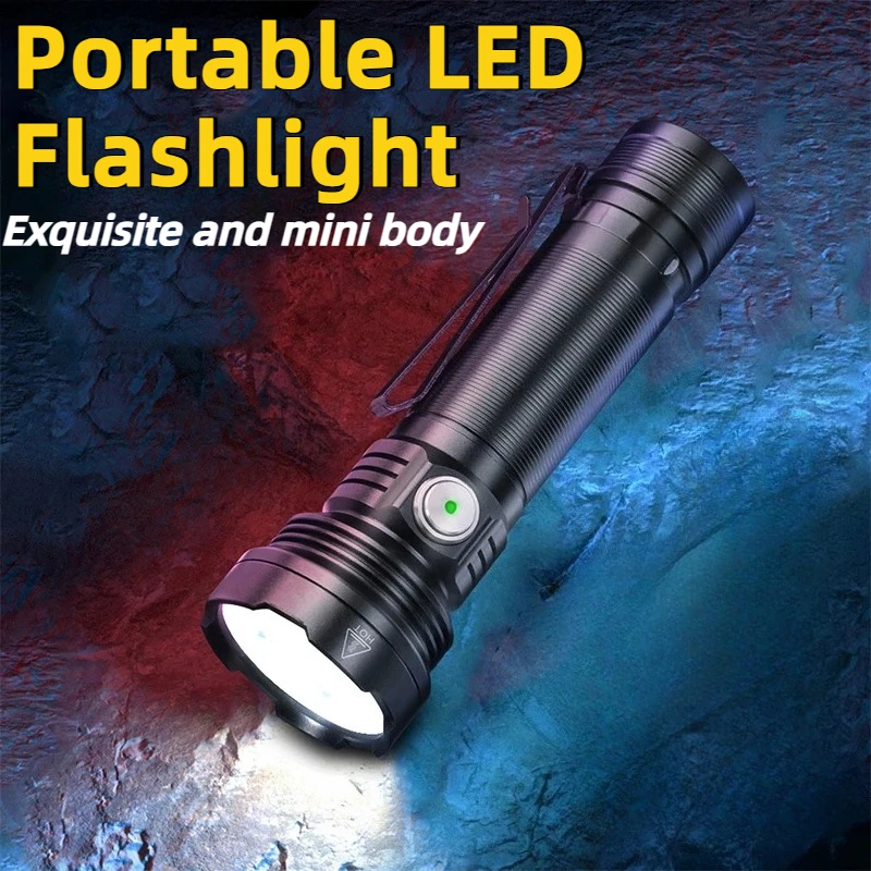 Портативный светодиодный фонарик, рабочий свет, перезаряжаемый мощный фонарик EDC типа C с двунаправленным зажимом для кемпинга, пешего туризма
Портативный светодиодный фонарик, рабочий свет, перезаряжаемый мощный фонарик EDC типа C с двунаправленным зажимом для кемпинга, пешего туризма