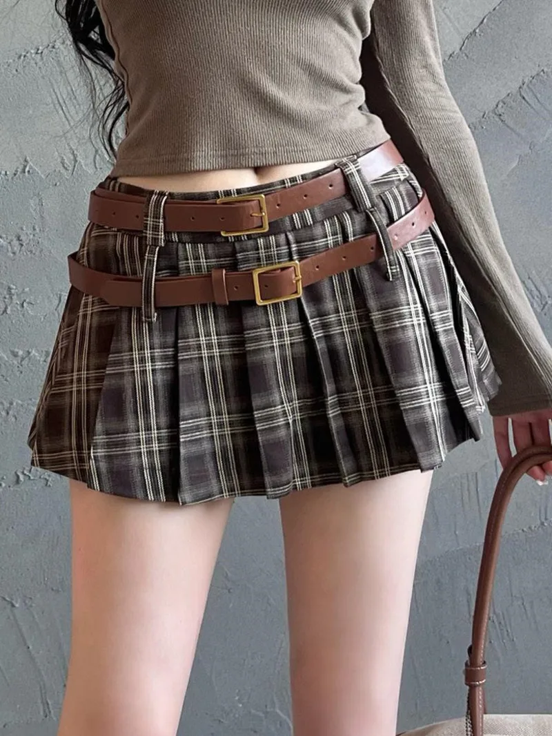 2024 Summer New Low Waist Double Waistband Plaid Pleated Skirt American Style Spicy Girl Wrap Hip Slim A-line Short Skirt 8SY4
2024 Summer New Low Waist Double Waistband Plaid Pleated Skirt American Style Spicy Girl Wrap Hip Slim A-line Short Skirt 8SY4