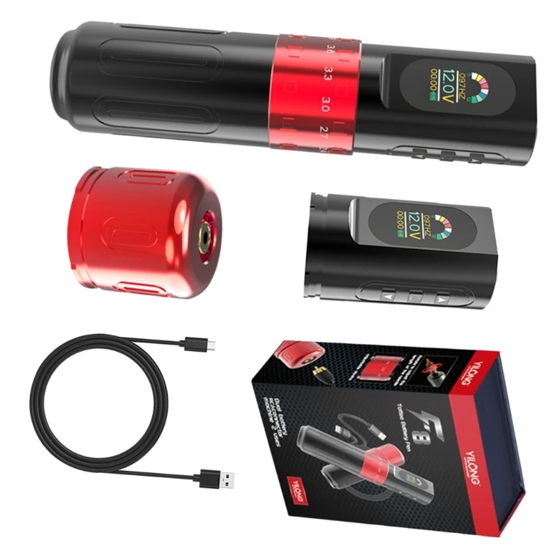 Wireless Rotary Tattoos Cartridge Machine Pen Double Power Tattoos Guns with Adjustable Strokes 2.4mm-4.2mm C1FF
Wireless Rotary Tattoos Cartridge Machine Pen Double Power Tattoos Guns with Adjustable Strokes 2.4mm-4.2mm C1FF