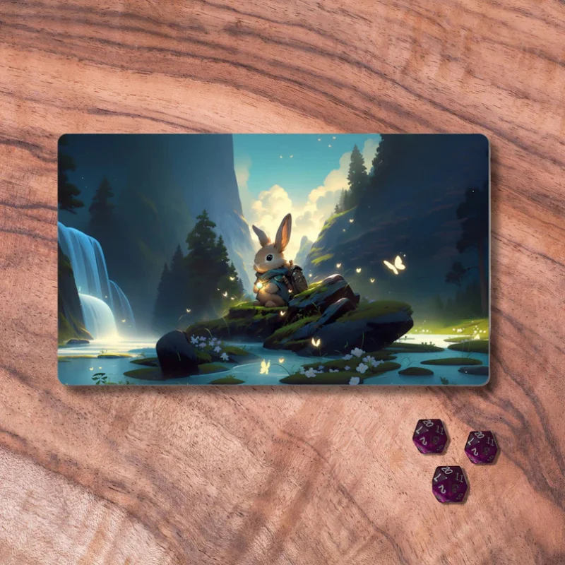 VIKAMA Travel Rabbit-Themed Magic: The Gathering Playmat, Forest-Themed Trading Card Game Playmat, Gift for Gamers
VIKAMA Travel Rabbit-Themed Magic: The Gathering Playmat, Forest-Themed Trading Card Game Playmat, Gift for Gamers