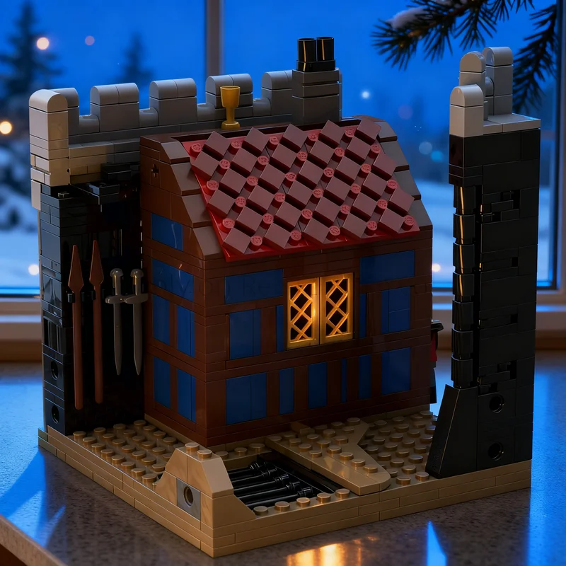 693pcs MOC Castle Black Knights The Knight S Throne Room Model Building Blocks Toy Construction Christmas Gifts Kids Education
693pcs MOC Castle Black Knights The Knight S Throne Room Model Building Blocks Toy Construction Christmas Gifts Kids Education