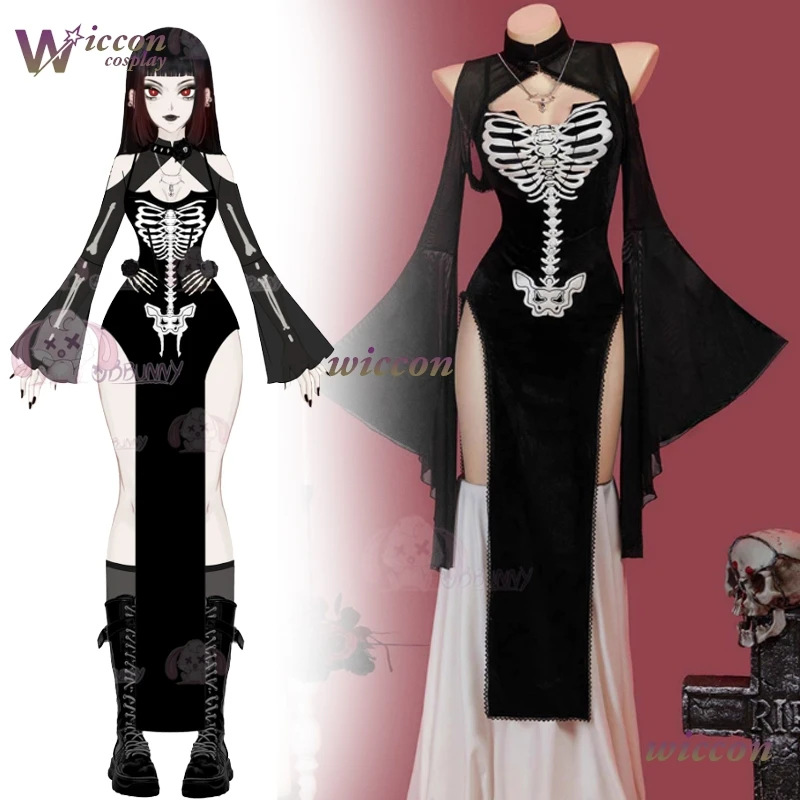 Новинка 2025 года, костюм на Хэллоуин, косплей, аниме, вечерние кости, выдолбленное темное готическое платье, сексуальное черное платье с разрезом и рукавами-колокольчиками, ужас Лолита
Новинка 2025 года, костюм на Хэллоуин, косплей, аниме, вечерние кости, выдолбленное темное готическое платье, сексуальное черное платье с разрезом и рукавами-колокольчиками, ужас Лолита