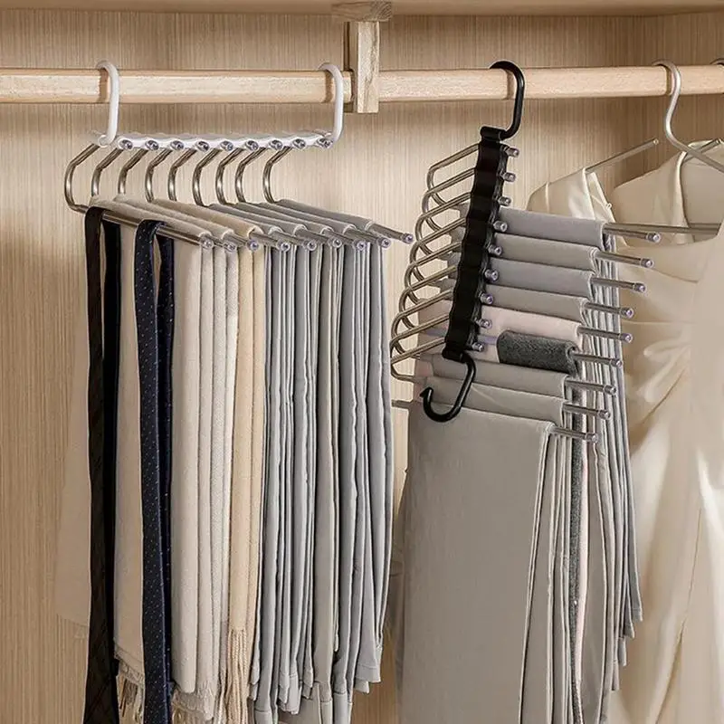 9-Layer Pants Hanger 9-Layer Stainless Steel Pants Rack Anti-Slip Multi-Purpose Wardrobe Dressing Room Organizer For Ties
9-Layer Pants Hanger 9-Layer Stainless Steel Pants Rack Anti-Slip Multi-Purpose Wardrobe Dressing Room Organizer For Ties