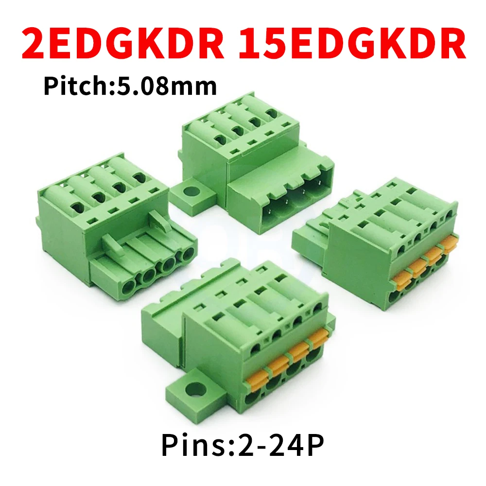 (5/10 PCS) 2EDGKDR 5.08mm Solderless Screwless KF 15EDGKDR 2EDGKD Spring Loaded Plug-In with Locking Plate Fixing Kit 2-24Pin
(5/10 PCS) 2EDGKDR 5.08mm Solderless Screwless KF 15EDGKDR 2EDGKD Spring Loaded Plug-In with Locking Plate Fixing Kit 2-24Pin