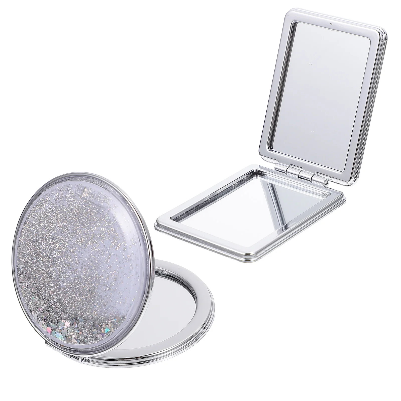 2Pcs Foldable Compact Double Sided Portable Travel Small Makeup Mirror Exquisite Design Vanity Mirror For Women
2Pcs Foldable Compact Double Sided Portable Travel Small Makeup Mirror Exquisite Design Vanity Mirror For Women