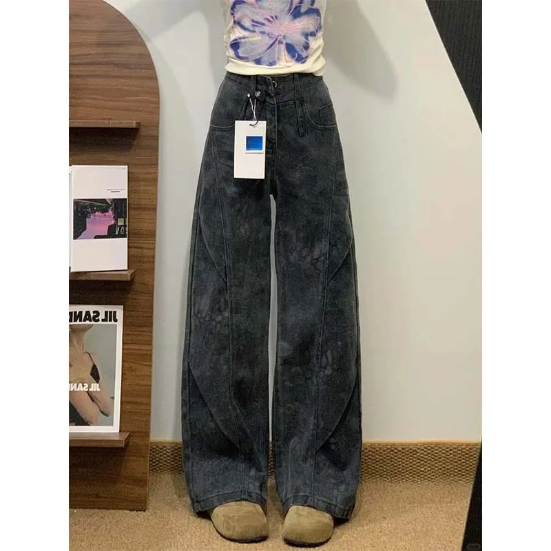 New High Waist Straight Wide Leg Women Fashion Jeans Women Loose Slimming Spring Autumn Commute Retro Women Jeans
New High Waist Straight Wide Leg Women Fashion Jeans Women Loose Slimming Spring Autumn Commute Retro Women Jeans