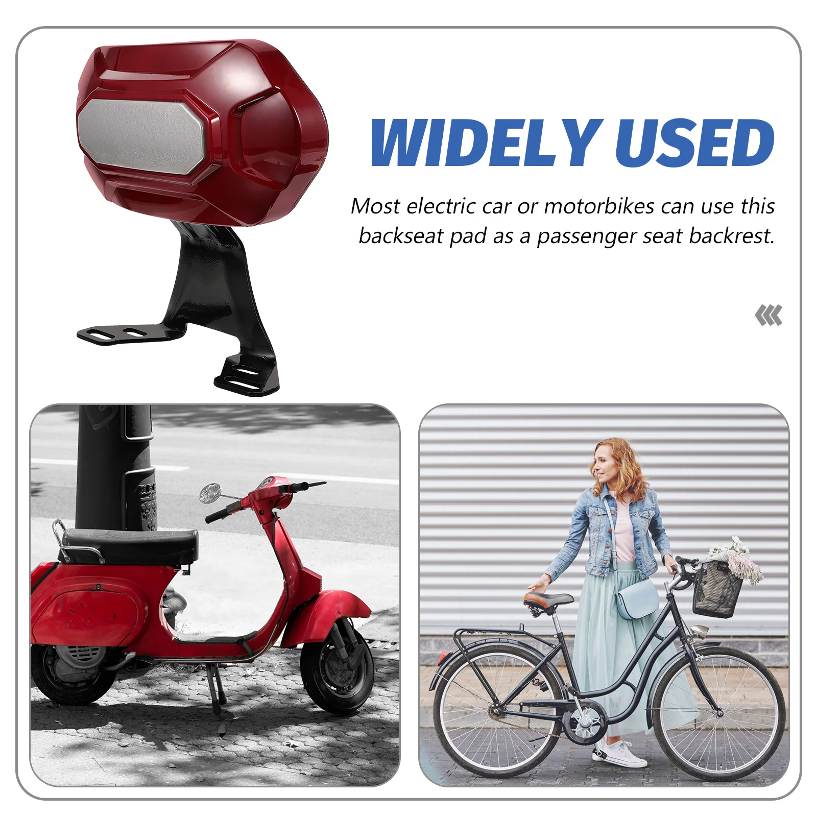 Motorbike Rear Backseat Pad Electric Bike Backrest Motorcycle Passenger Cushion Stylish Design Long Lasting Support Comfortable
Motorbike Rear Backseat Pad Electric Bike Backrest Motorcycle Passenger Cushion Stylish Design Long Lasting Support Comfortable