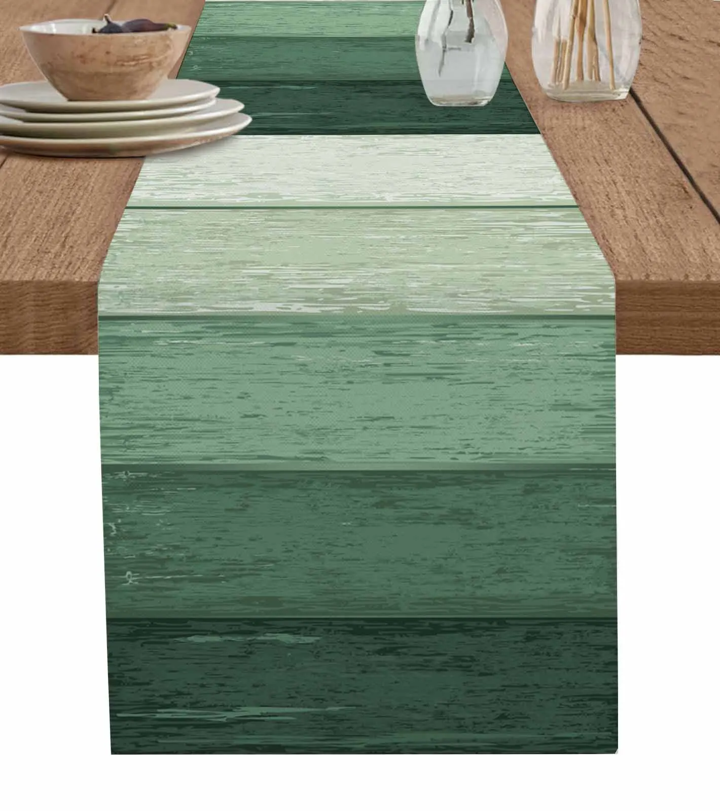 Wood Grain Striped Rural Style Green Gradient Linen Table Runners Kitchen Table Decoration Dining Table Wedding Party Supplies
Wood Grain Striped Rural Style Green Gradient Linen Table Runners Kitchen Table Decoration Dining Table Wedding Party Supplies