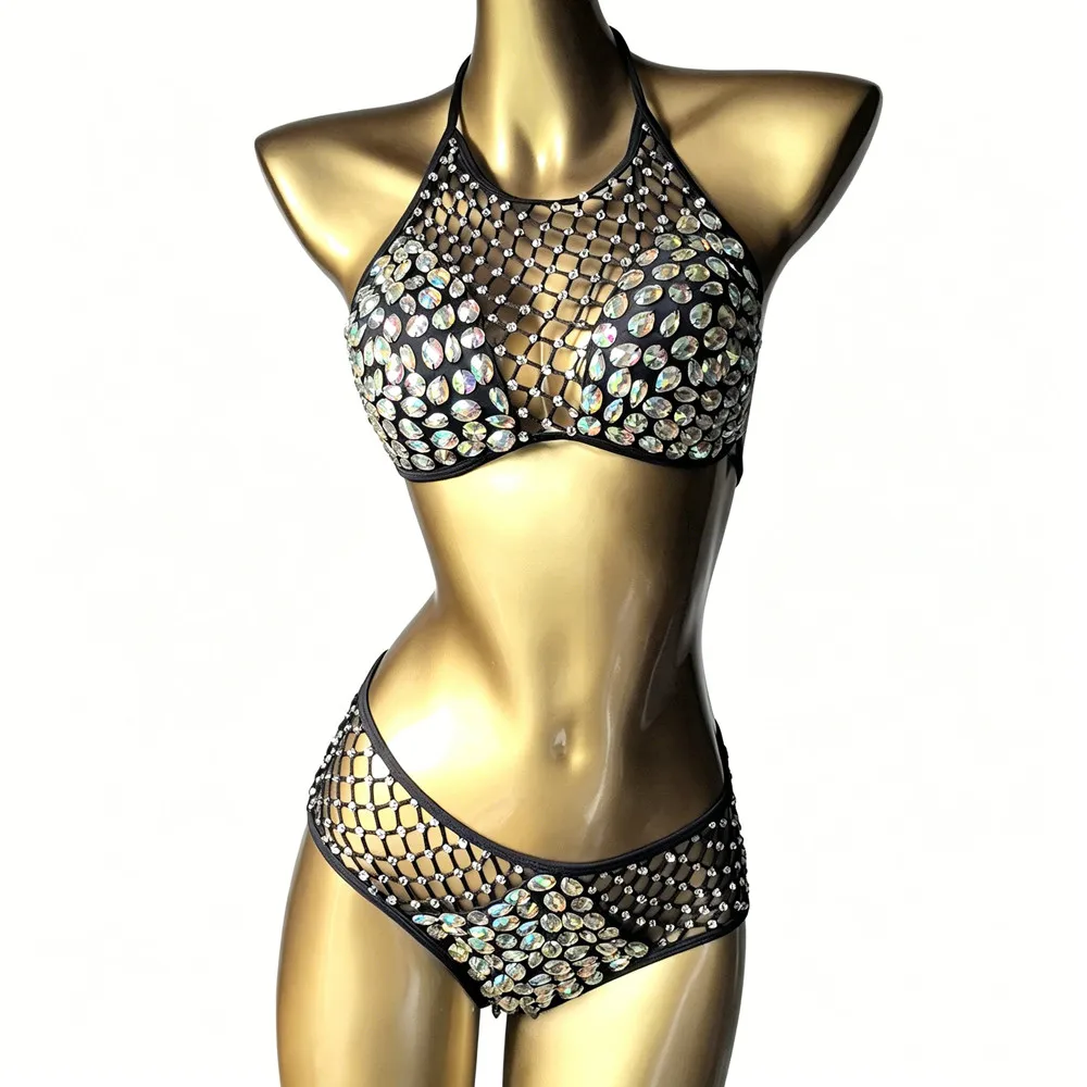 Sparkly Rhinestone Bikini Women Swimsuit 2 Piece Set Holiday Vacation Beach Swimwear Music Festival Night Party Show Rave Outfit
Sparkly Rhinestone Bikini Women Swimsuit 2 Piece Set Holiday Vacation Beach Swimwear Music Festival Night Party Show Rave Outfit