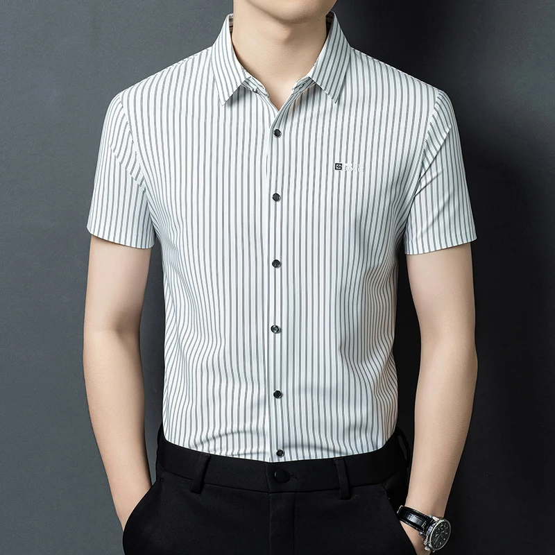 Summer New Style Men's Striped Fashionable Casual Lightweight Comfortable Short-Sleeved Shirt/Fsm-62601
Summer New Style Men's Striped Fashionable Casual Lightweight Comfortable Short-Sleeved Shirt/Fsm-62601