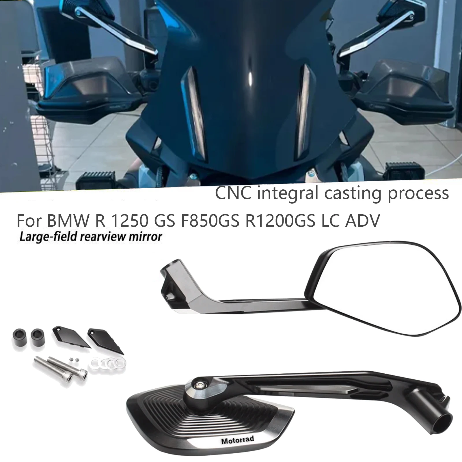 For BMW R 1250 GS F850GS R1200GS LC ADV Adventure CNC Rearview Mirror Motorcycle NEW R1250 GS Accessories Side Rear View Mirror
For BMW R 1250 GS F850GS R1200GS LC ADV Adventure CNC Rearview Mirror Motorcycle NEW R1250 GS Accessories Side Rear View Mirror