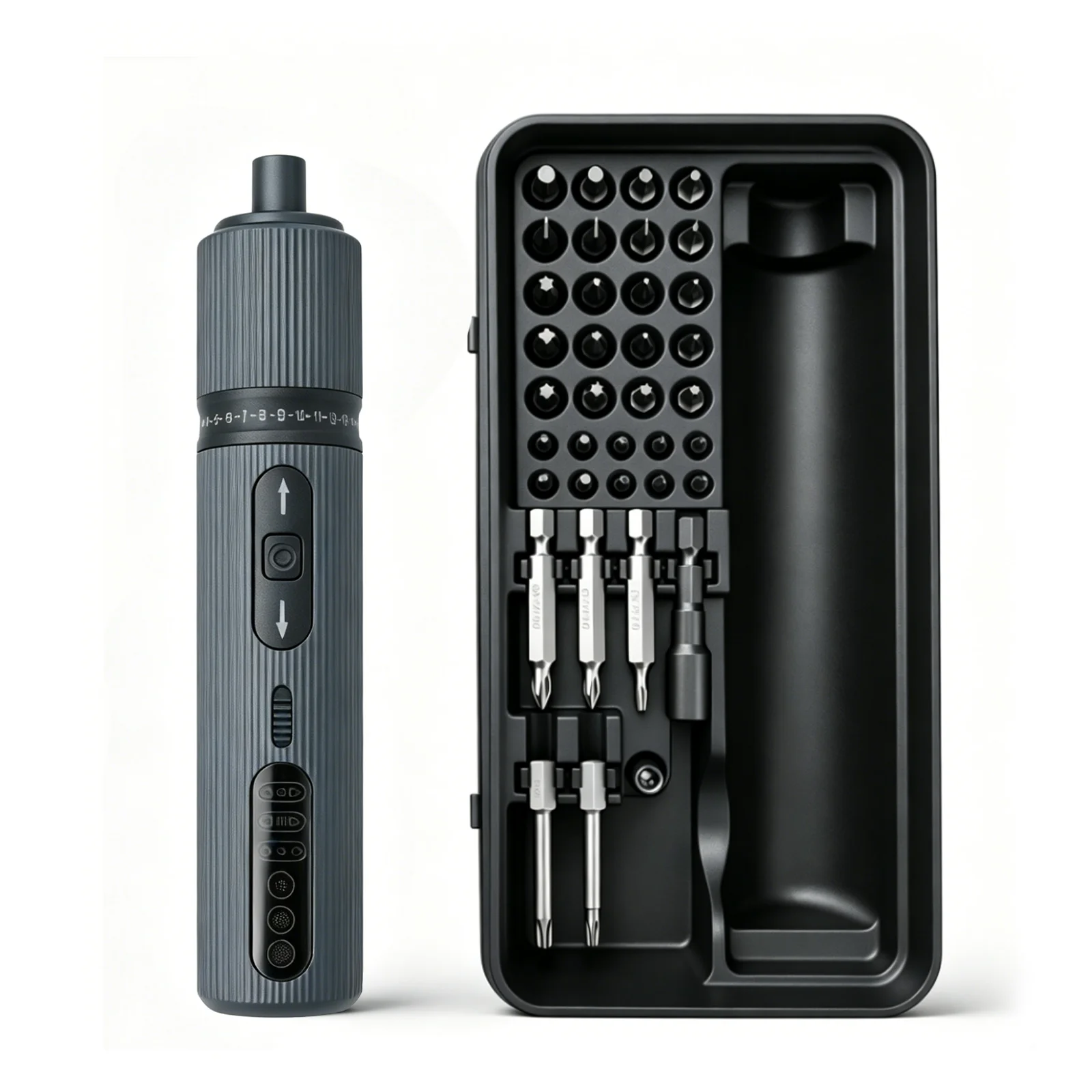 CRABELIEVE 3.7V Cordless Electric Screwdriver 5N.m Electric 10N.m Manual Torque 17 Gears 8 LED Light Chargeable Repair Tool Set
CRABELIEVE 3.7V Cordless Electric Screwdriver 5N.m Electric 10N.m Manual Torque 17 Gears 8 LED Light Chargeable Repair Tool Set