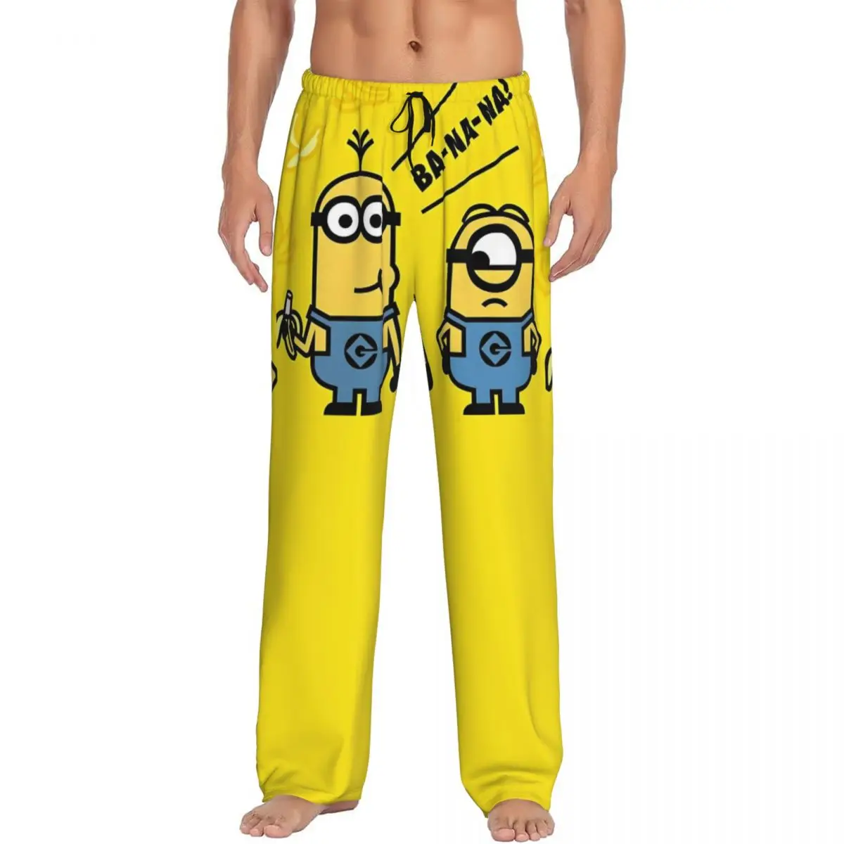 Изготовленные на заказ пижамные штаны M-Minions, одежда для сна для мужчин, эластичный пояс, желтые капсульные штаны для сна с карманами
Изготовленные на заказ пижамные штаны M-Minions, одежда для сна для мужчин, эластичный пояс, желтые капсульные штаны для сна с карманами