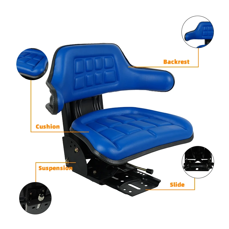 Universal Agricultural Machinery Seat With Suspension For Tractor
Universal Agricultural Machinery Seat With Suspension For Tractor