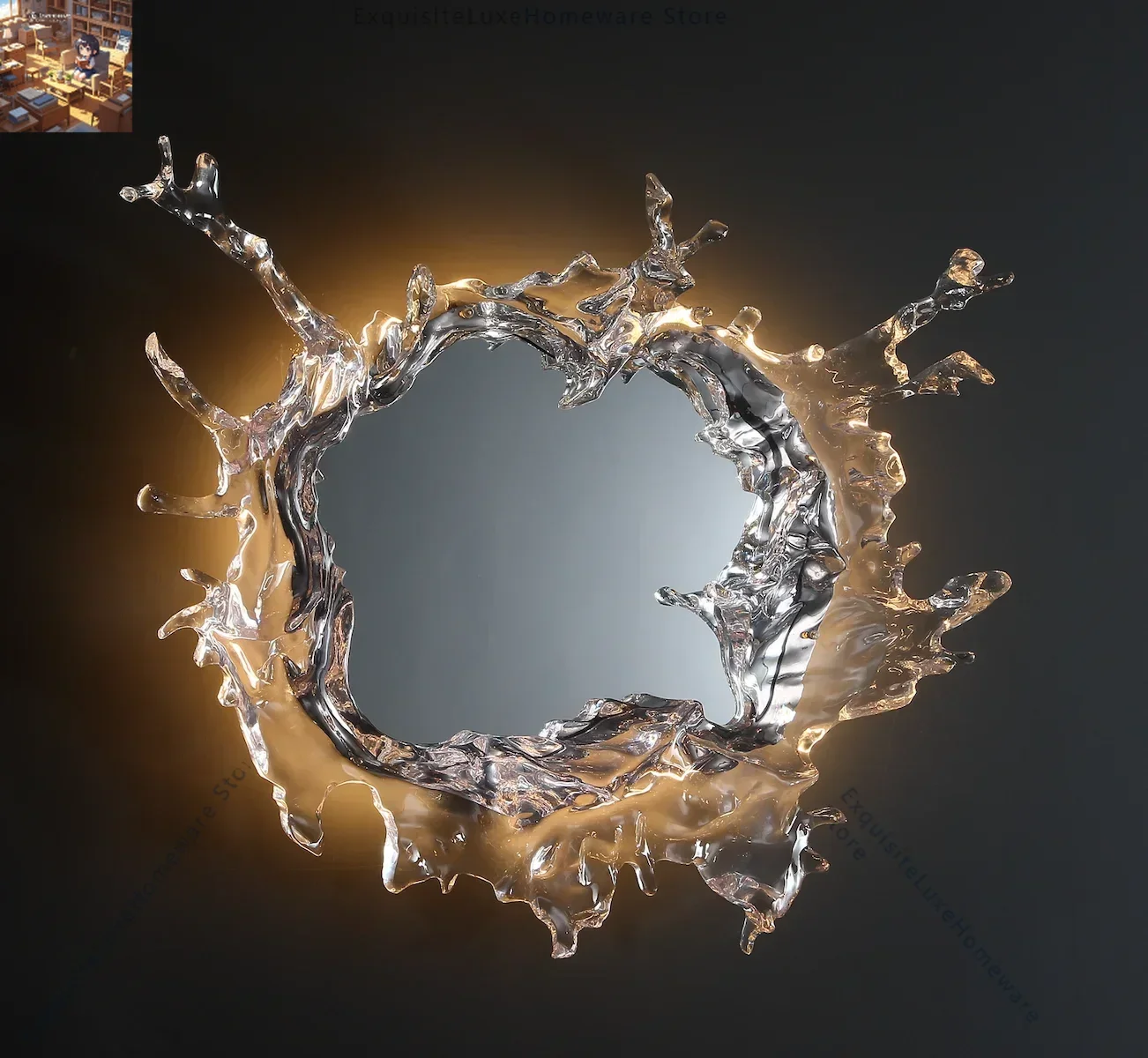 Modern Indoor Living Room Bedroom Bathroom Decoration Lamp Water Mirror Round Glass LED Wall Light
Modern Indoor Living Room Bedroom Bathroom Decoration Lamp Water Mirror Round Glass LED Wall Light