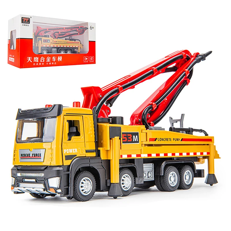 1:32 Concrete Pump Truck Toy Car Diecast Meatl Vehicle Model Pull Back Sound & Light Miniature Collection Gift For Boy Kid
1:32 Concrete Pump Truck Toy Car Diecast Meatl Vehicle Model Pull Back Sound & Light Miniature Collection Gift For Boy Kid