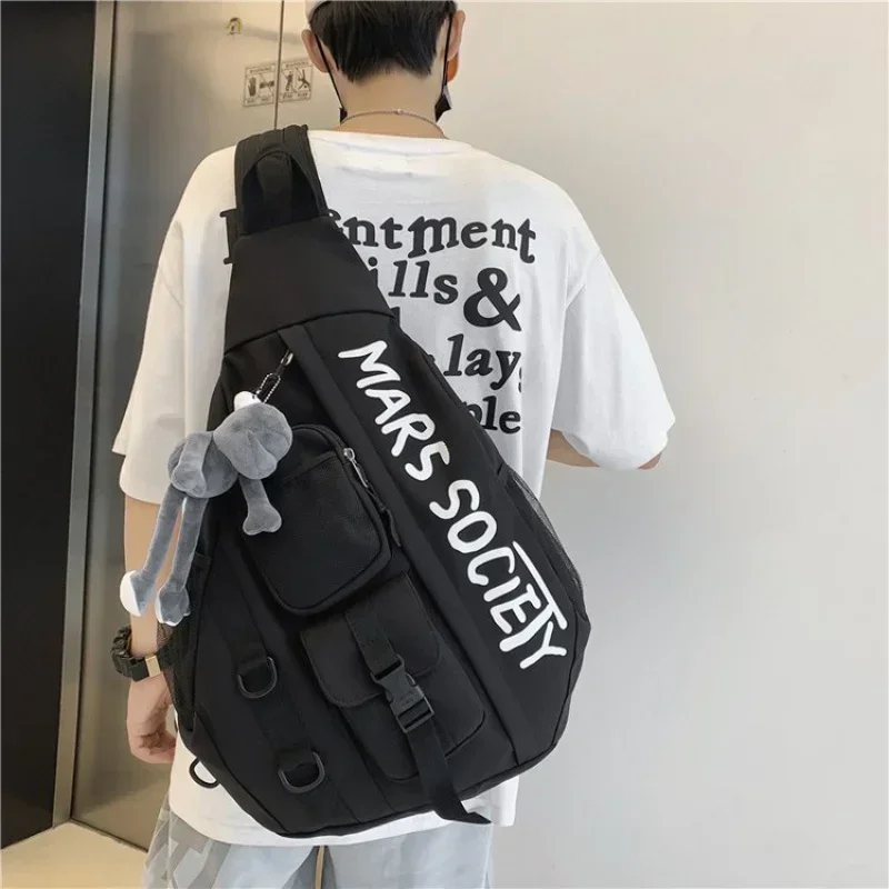 Men's Trend Messenger Shoulder Bag Sports Travel Large Capacity Backpack Female Students Crossbody Chest Casual Bag bolso Korean
Men's Trend Messenger Shoulder Bag Sports Travel Large Capacity Backpack Female Students Crossbody Chest Casual Bag bolso Korean