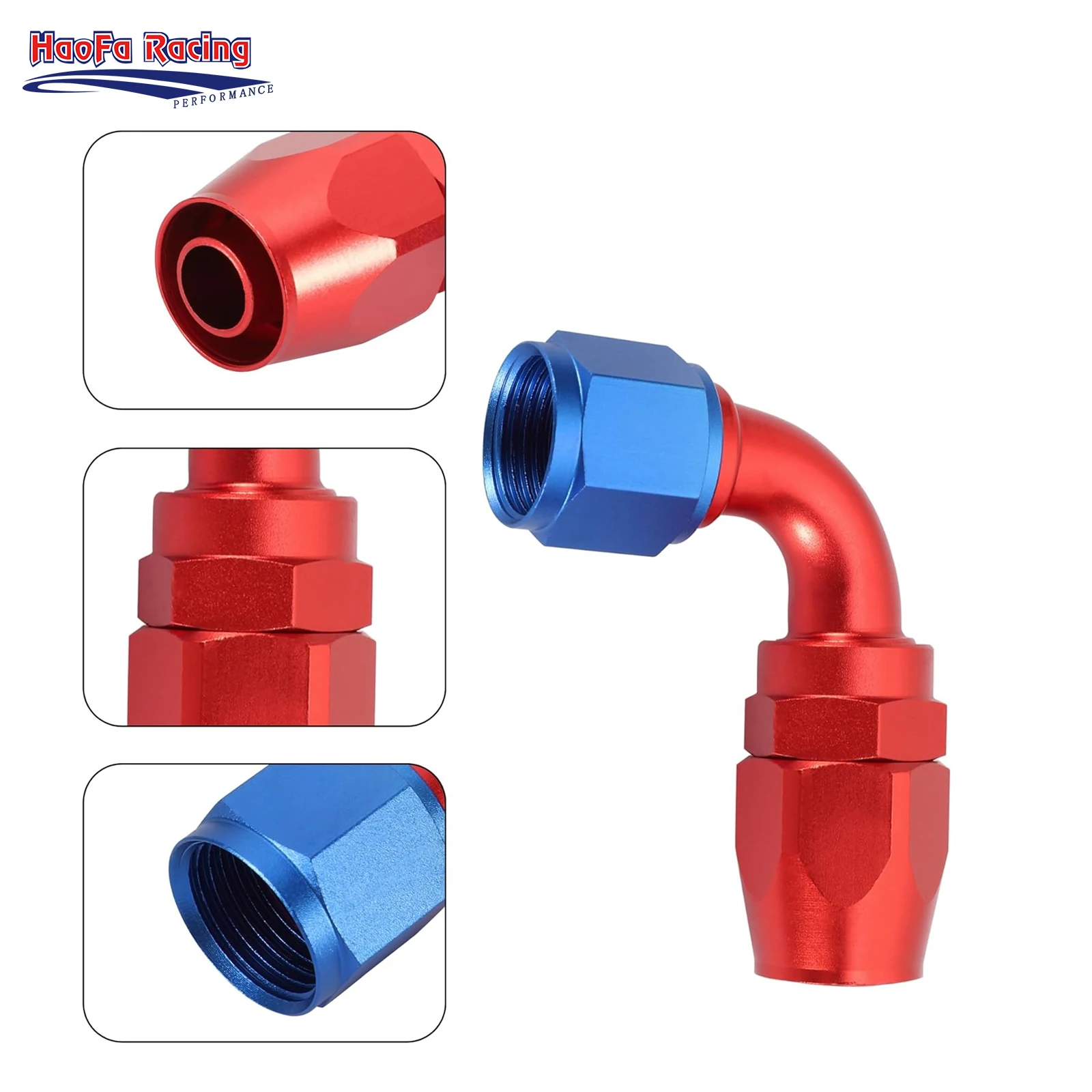 Red&Blue Aluminum AN10 Dash-10 Universal Straight 90° Degree Oil Fuel Swivel Hose End Fittings Hose Adapter For Braided CPE lin
Red&Blue Aluminum AN10 Dash-10 Universal Straight 90° Degree Oil Fuel Swivel Hose End Fittings Hose Adapter For Braided CPE lin