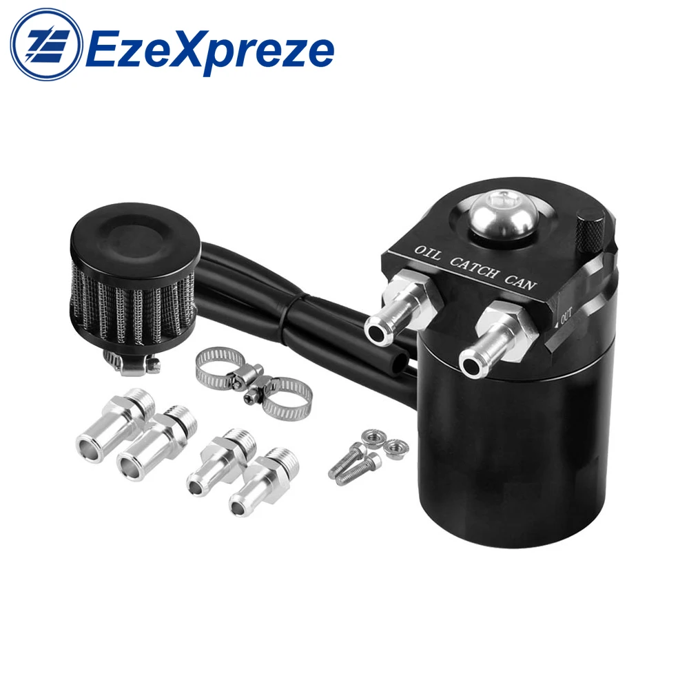 Baffled Aluminum Oil Catch Can with Filter Kit Tank Cylinder Engine Black Polish Universal Best Quality for All Car Accessories
Baffled Aluminum Oil Catch Can with Filter Kit Tank Cylinder Engine Black Polish Universal Best Quality for All Car Accessories