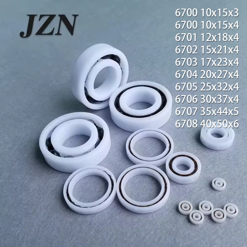 2/5/10/20pcs 6700 6701 6702 6703 6704 6705 6706 6707 6708 POM plastic bearing Corrosion resistant insulation
2/5/10/20pcs 6700 6701 6702 6703 6704 6705 6706 6707 6708 POM plastic bearing Corrosion resistant insulation