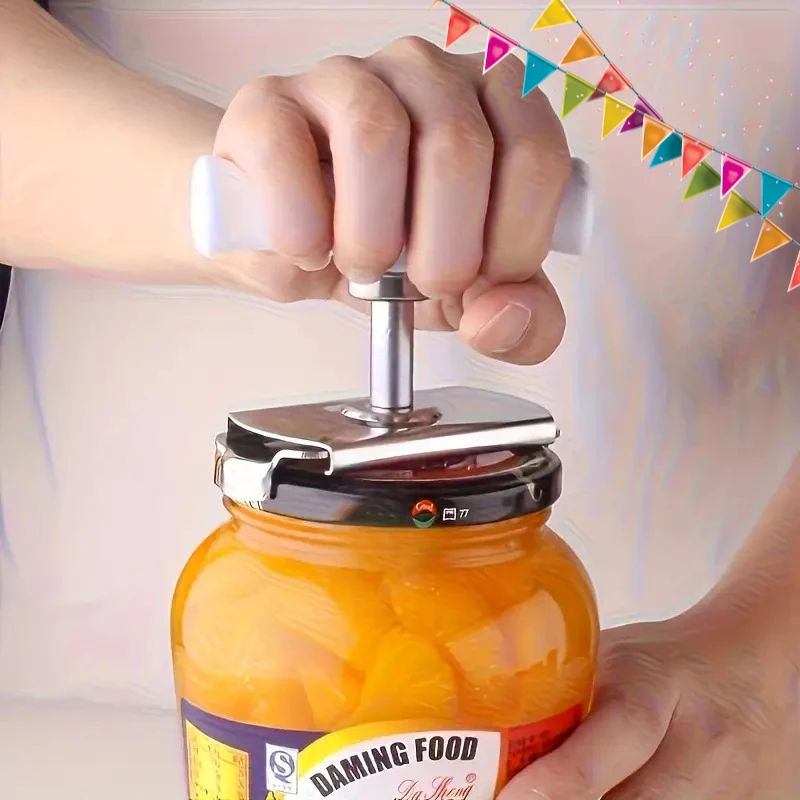1 piece of stainless steel effortless can opener, anti slip adjustable design, multifunctional bottle opener, easy to open can bottle cap, suitable for kitchen, bathroom, catering restaurant, holiday gift recommendation, practical kitchen tool
1 piece of stainless steel effortless can opener, anti slip adjustable design, multifunctional bottle opener, easy to open can bottle cap, suitable for kitchen, bathroom, catering restaurant, holiday gift recommendation, practical kitchen tool