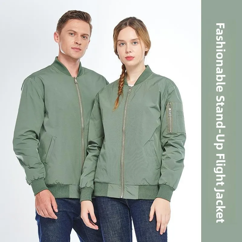 American Style Pilot Jacket Baseball Uniform Color Stand Collar Business Men Workwear Windbreaker Work Outerwear Casual...
American Style Pilot Jacket Baseball Uniform Color Stand Collar Business Men Workwear Windbreaker Work Outerwear Casual...