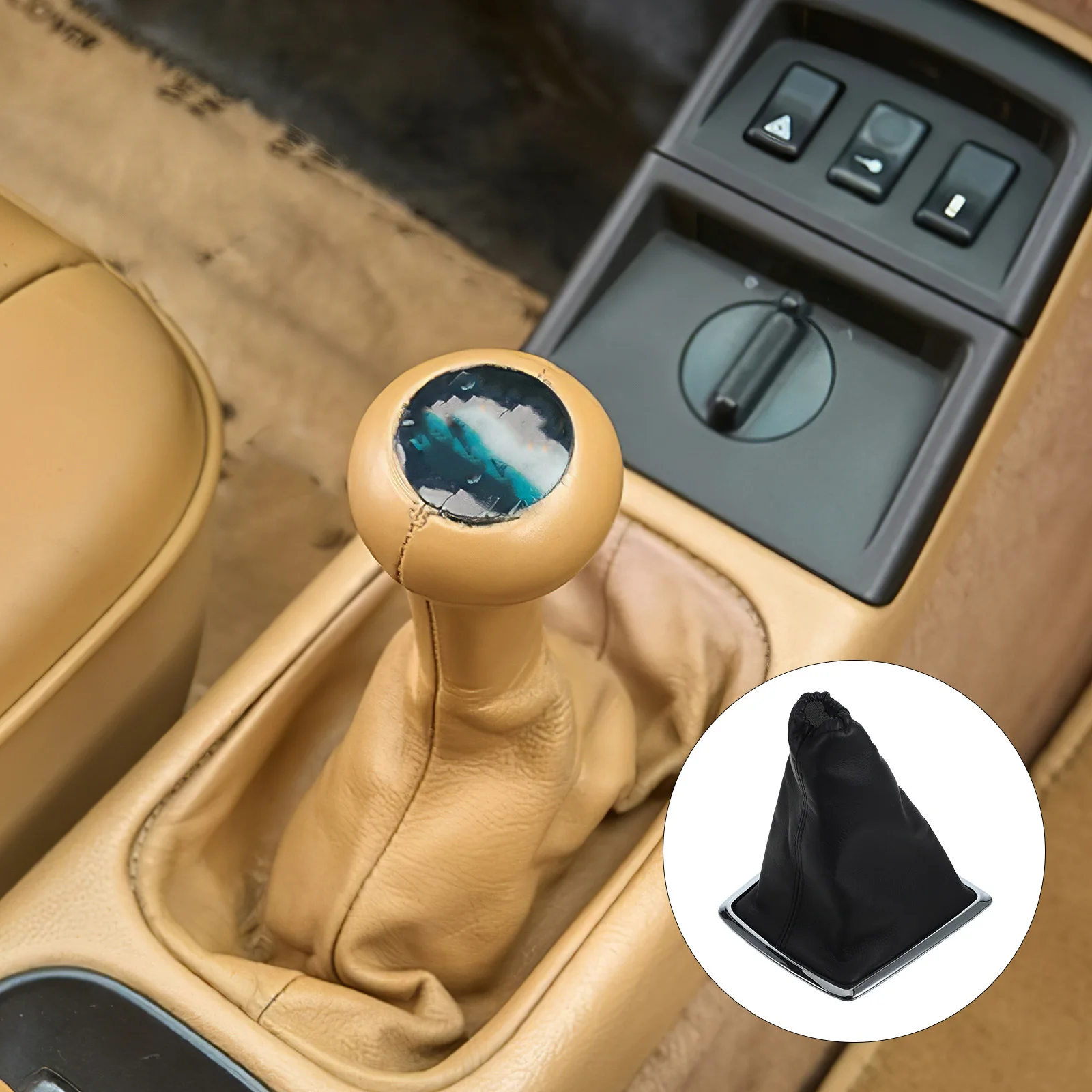 Car Shift Knob Cover PU Gear Protector Dustproof Accessory for Automatic Manual Transmission Interior
Car Shift Knob Cover PU Gear Protector Dustproof Accessory for Automatic Manual Transmission Interior