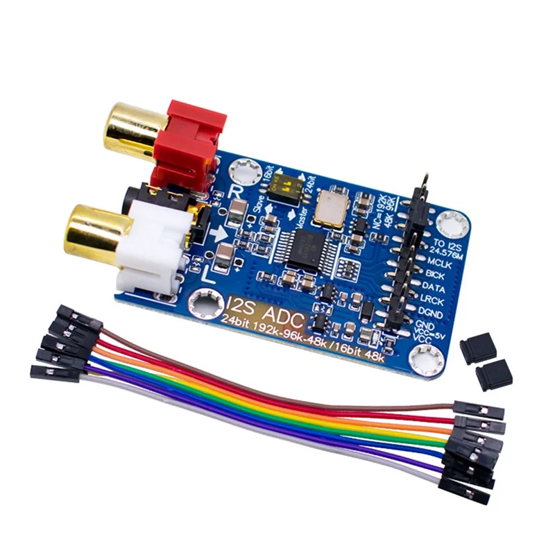 Master Slave Mode 12S Audio Capture Card Support 3.5MM/RCA Input I2S Capture Card Module Development Board 24BIT 192K 96K 48K
Master Slave Mode 12S Audio Capture Card Support 3.5MM/RCA Input I2S Capture Card Module Development Board 24BIT 192K 96K 48K