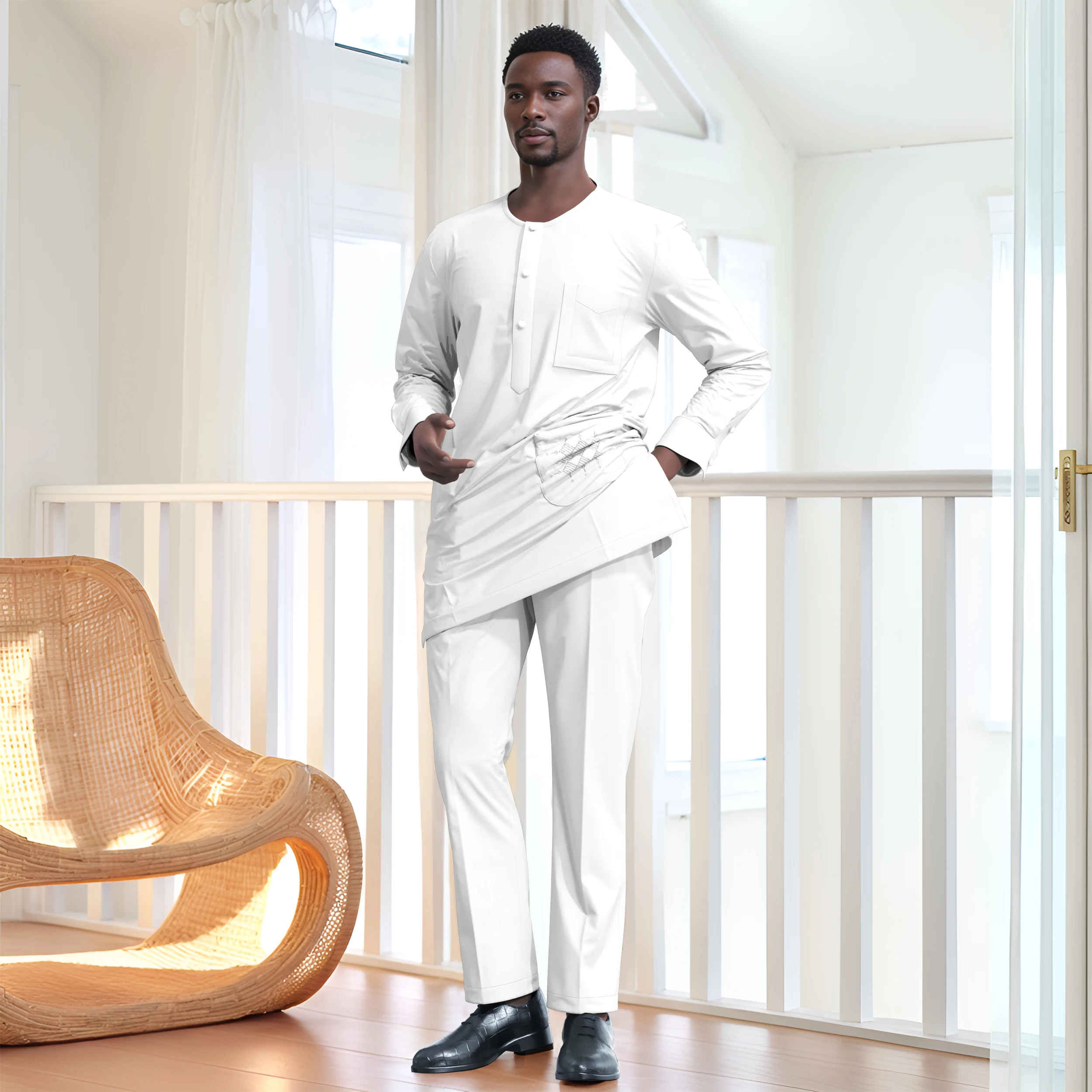 Mens Dashiki Shirt Pants Suit Plus Size Men African Clothes Embroidered Sleeve Top with Trouser Set 2PC Outfit Clothing WYN2130
Mens Dashiki Shirt Pants Suit Plus Size Men African Clothes Embroidered Sleeve Top with Trouser Set 2PC Outfit Clothing WYN2130