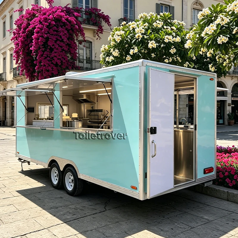Concession Food Trailer Stainless Steel Vintage Food Trailer Hot Dog Pizza Food Truck with 4 Sink Towable Food Truck
Concession Food Trailer Stainless Steel Vintage Food Trailer Hot Dog Pizza Food Truck with 4 Sink Towable Food Truck