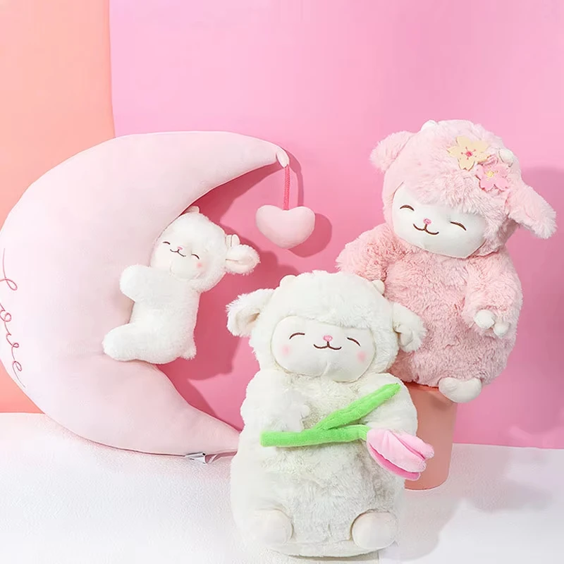 Plush Doll Sweet White Sheep Lam Hold Tulip Flower Soft Stuffed Lamb with Tulip Plushie Toy Cute Gift for Kid Birthday Christmas
Plush Doll Sweet White Sheep Lam Hold Tulip Flower Soft Stuffed Lamb with Tulip Plushie Toy Cute Gift for Kid Birthday Christmas