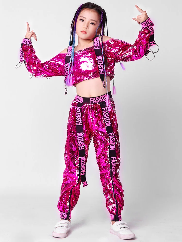 Children Jazz Girl Hip Hop Dance Costumes Children Red Silver Sequin Coat Pants Kids Street Dancing Clothing Ballroom Stage Wear
Children Jazz Girl Hip Hop Dance Costumes Children Red Silver Sequin Coat Pants Kids Street Dancing Clothing Ballroom Stage Wear