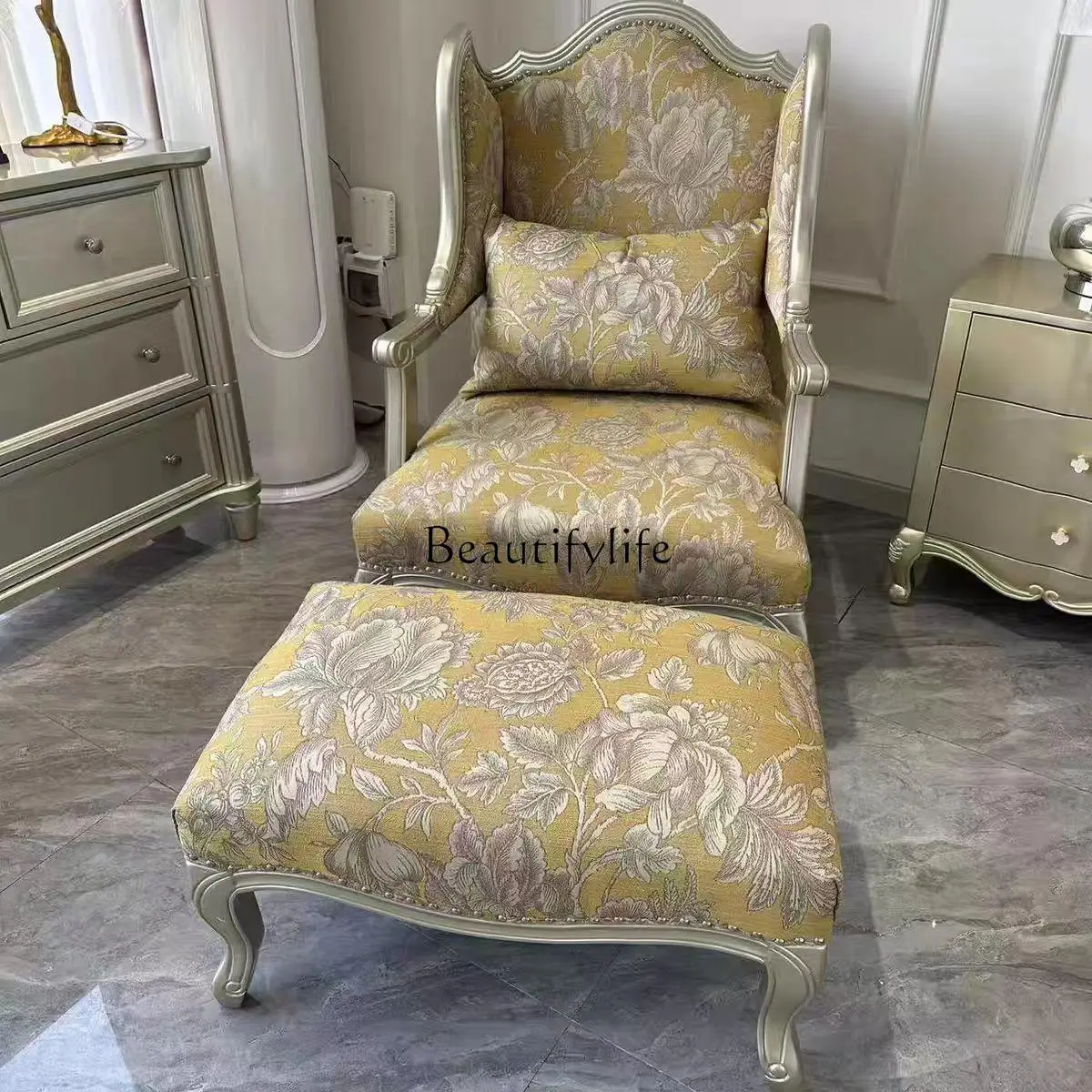 American light luxury solid wood tiger chair modern simple living room single sofa
American light luxury solid wood tiger chair modern simple living room single sofa