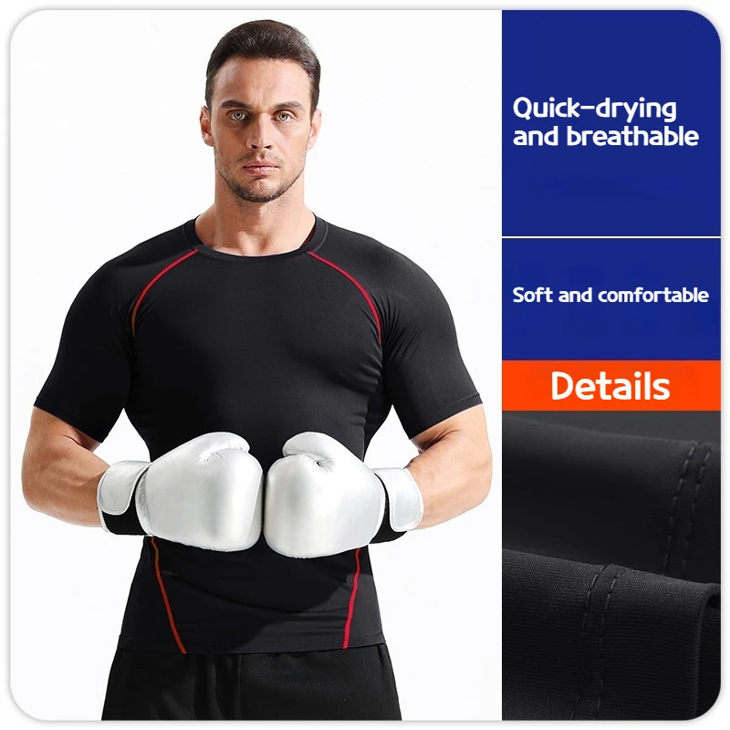 Men's Quick Dry Compression T-Shirt - Muscle Fit Breathable Polyester Fitness Shirt for Gym Running Basketball Sportswear
Men's Quick Dry Compression T-Shirt - Muscle Fit Breathable Polyester Fitness Shirt for Gym Running Basketball Sportswear