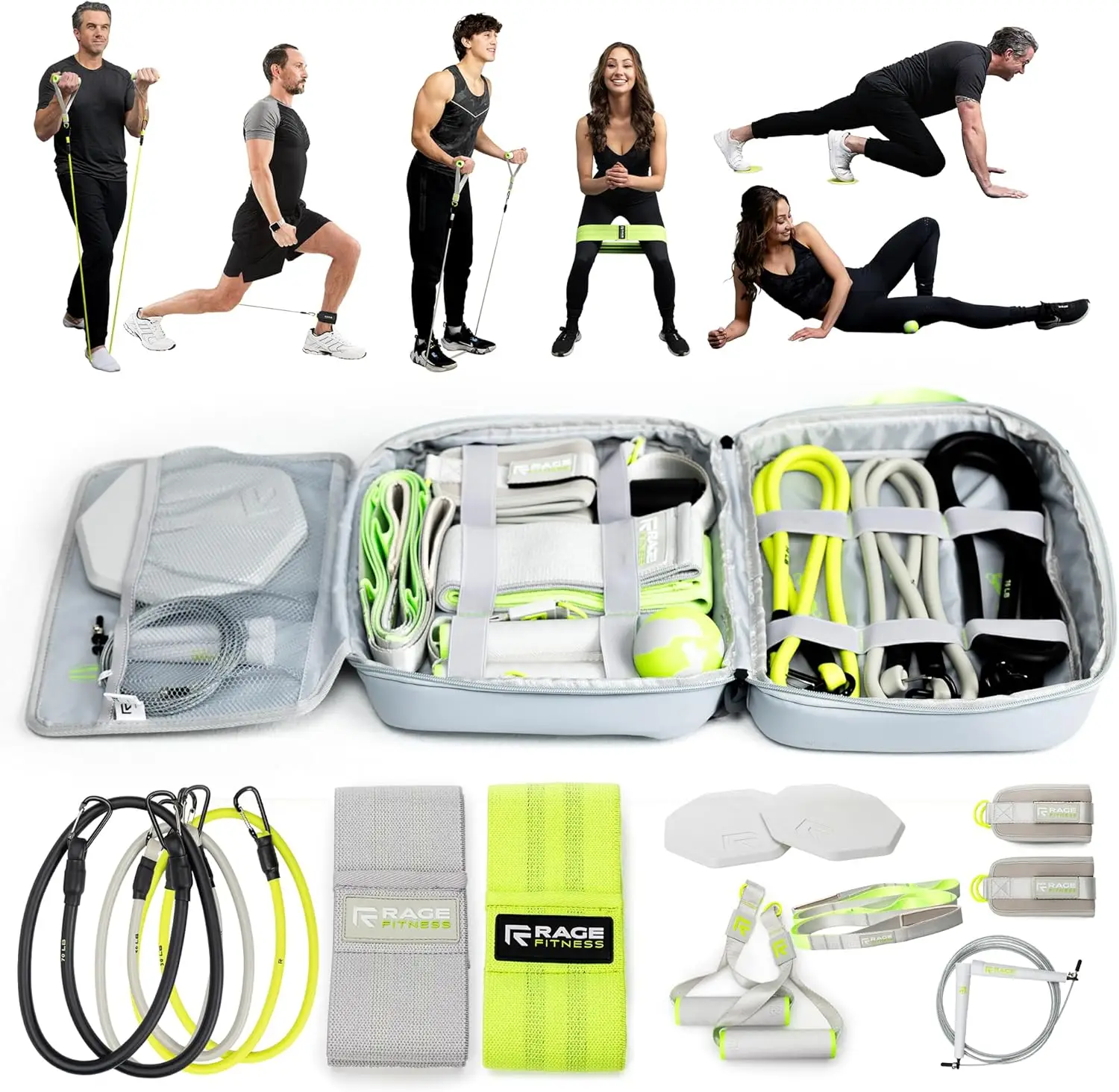 Elastic Bands for Full-Body Home Workouts, Multiple Colors, 10-Piece Set with Accessories for Strength & Flexibility
Elastic Bands for Full-Body Home Workouts, Multiple Colors, 10-Piece Set with Accessories for Strength & Flexibility