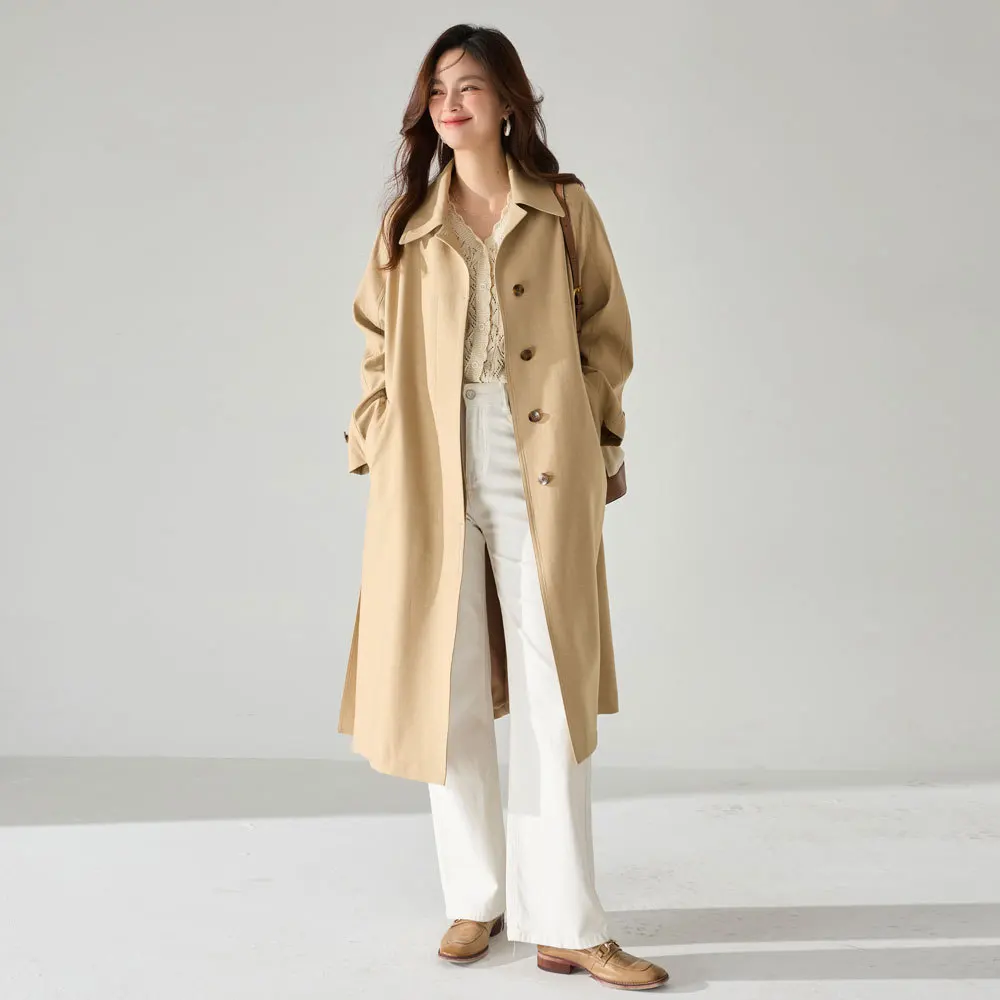 Fashionable Single Product Trench Coat Spring Skin-friendly Breathable Cotton
Fashionable Single Product Trench Coat Spring Skin-friendly Breathable Cotton