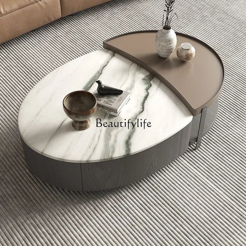 ls 42Italian minimalist colored crystal stone oval coffee table home light luxury modern high-end saddle leather coffee table
ls 42Italian minimalist colored crystal stone oval coffee table home light luxury modern high-end saddle leather coffee table