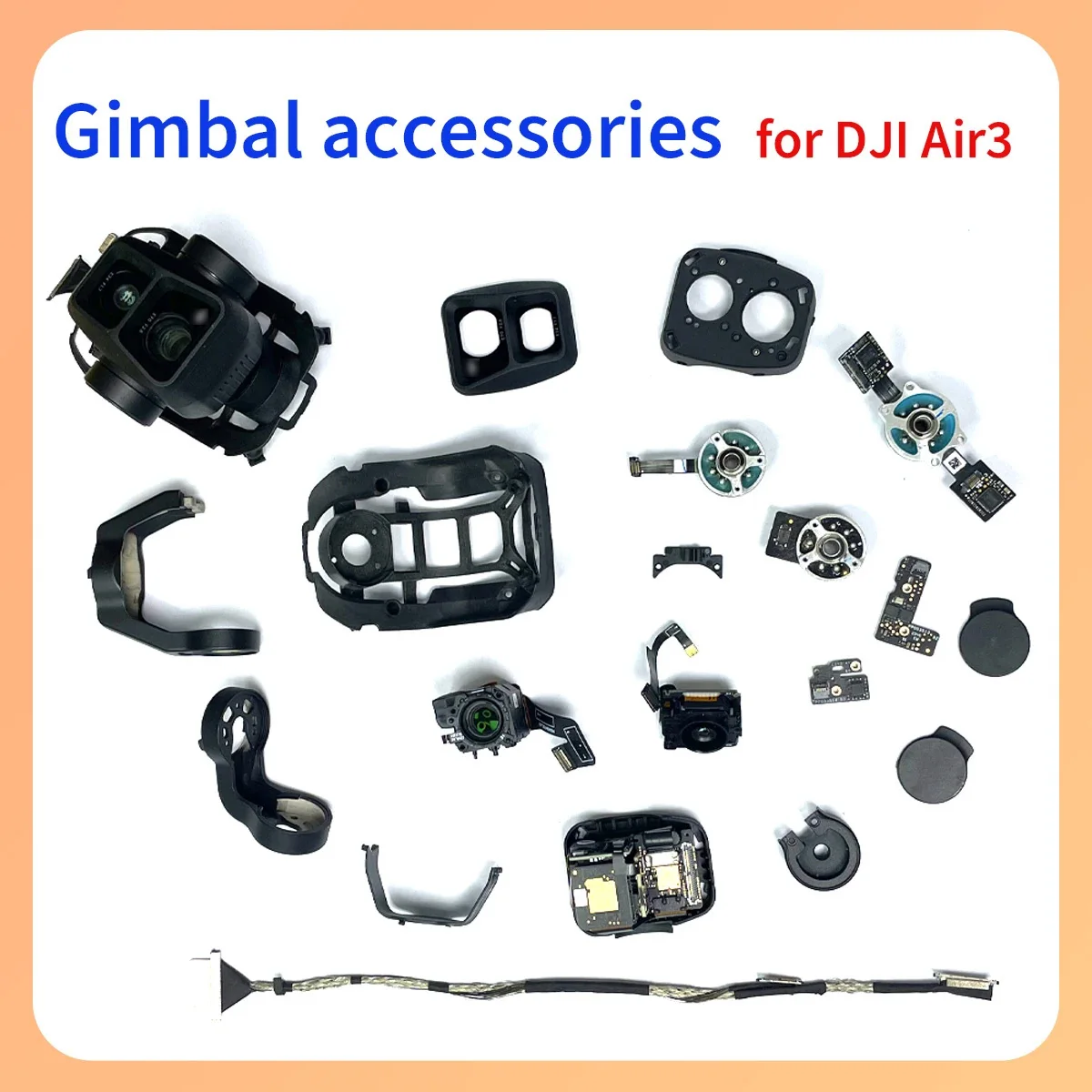 Original Air3 Ptz Yaw Gimbal P/r/motor Arm Shock Absorber Upper Lower Brackets Cable Lens Camera Suitable for DJI Air3 Series
Original Air3 Ptz Yaw Gimbal P/r/motor Arm Shock Absorber Upper Lower Brackets Cable Lens Camera Suitable for DJI Air3 Series